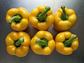 Six yellow peppers
