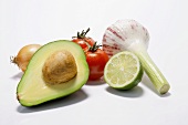 Ingredients for guacamole