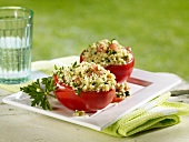 Tomatoes stuffed with bulgur salad