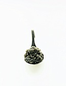 A spoon with caviar