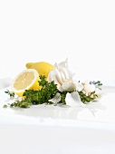 Garlic, thyme and lemons