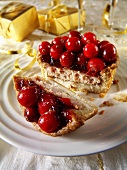 Christmas pie with berries