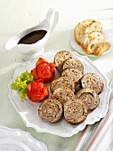 Beef roulades with vegetable stuffing