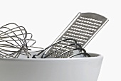 Assorted Kitchen Tools in a Bowl