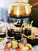 Turkish coffee and nuts