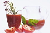 Tomato juice with rosemary