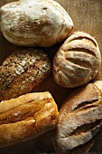 Verschiedene Artisan Brote