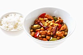Kung Pao chicken with rice