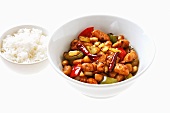 Kung Pao Hähnchen mit Reis