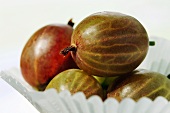 Gooseberries in bowl, close-up