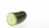 Half a cucumber, rotating