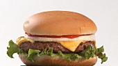 Ein sich drehender Cheeseburger