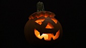 Illuminated Halloween pumpkin