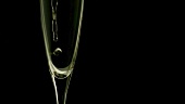 Pouring sparkling wine into a glass