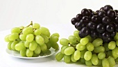 Red and green grapes
