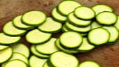 Courgette slices
