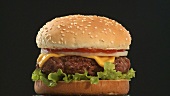 Cheeseburger, close-up