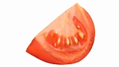 A tomato wedge