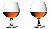 Two glasses of cognac