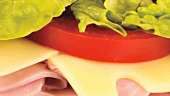 Schinken-Käse-Sandwich (Bildfüllend)