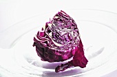 Quarter of a red cabbage