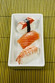 Three nigiri sushi