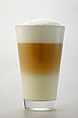 A glass of caffè latte