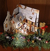 Adventskalender : dreidimensionales Papphaus