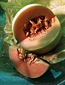 Aufgeschnittene Charentais-Melone 