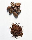 Kaffeebohnen und Kaffeepulver aus MexiKo, Nr.6