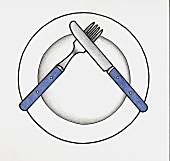 Illustration zum Thema Tischsitten 
