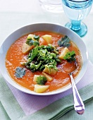 Kartoffel-Möhren-Suppe mit Wirsing 