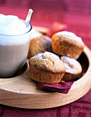 Muffins spiced with macadamia nuts and figs