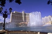 Wasserfontänen-Ballett vor dem Hotel Bellagio in Las Vegas