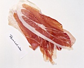 Close-up of parma ham on plate