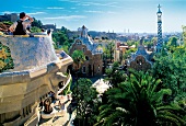 Barcelona, Blick von Gaudis Park Güell