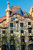 Casa Batllo, Architektur von Antoni Gaudi in Barcelona, Ausschnitt