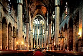 Kathedrale Santa Maria del Mar innen , Barcelona