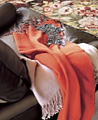 Schals aus Kaschmirwolle und Seide, rot