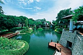 Thailand , Hua Hin , Chiva Som Internatinonal Resort mit Garten
