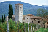 Toskana, Castello di Spaltena in Gaiole, mit Übernachtungsmöglichkeit