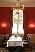 Gourmetrestaurant im Rittersaal im Schloßhotel Burg Schlitz Schlosshotel-Hotel