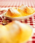 Golden Salzburg dumpling in serving dish