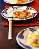 Potatoes gratin served on plate