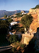 Stadt Ronda in den Bergen Andalusiens