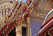 Close-up of exterior of Royal Palace, Bangkok