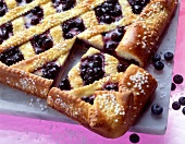 Blueberry pie on plate