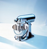 Close-up of mixer on white background