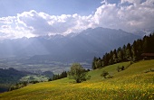 View of Alpine landscape in Austria