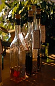 Bottles of fruit brandy from Austria